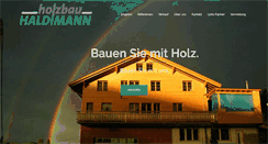 Desktop Screenshot of holzbau-haldimann.ch