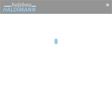 Tablet Screenshot of holzbau-haldimann.ch